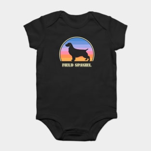 Field Spaniel Vintage Sunset Dog Baby Bodysuit